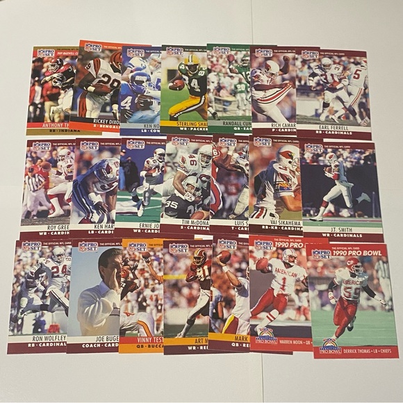 1989 - 1990 Pro Set Football Cards Lot of 87 Cards Vintage - Picture 7 of 8